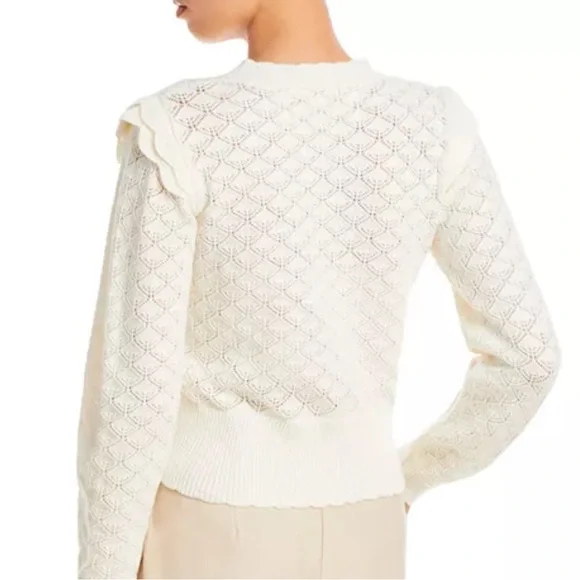 Aqua Cream Crew Neck Sweater - Picture 4 of 9